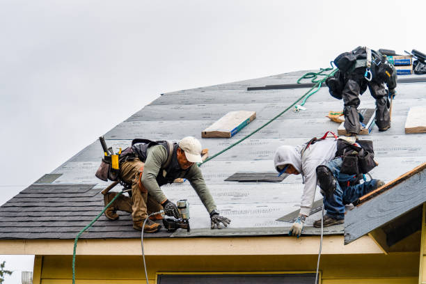 Professional Roofing technician working in Hanscom AFB, MA